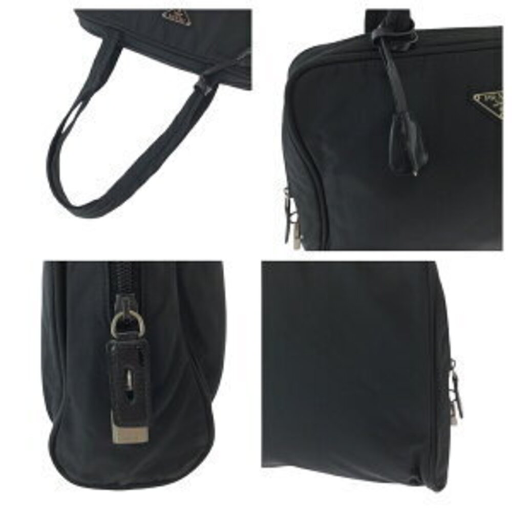 Prada bag Tessuto shoulder Nylon triangular plate black tote logo - Picture 6 of 10